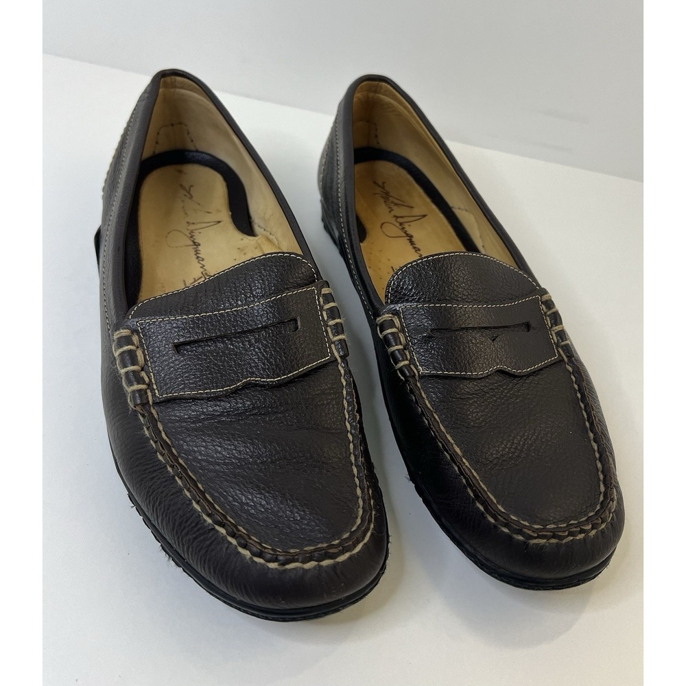 9‎ 1/2 M Martin Dingman Driver Loafer Moccasin Bill Leather Penny Loafer Brazil